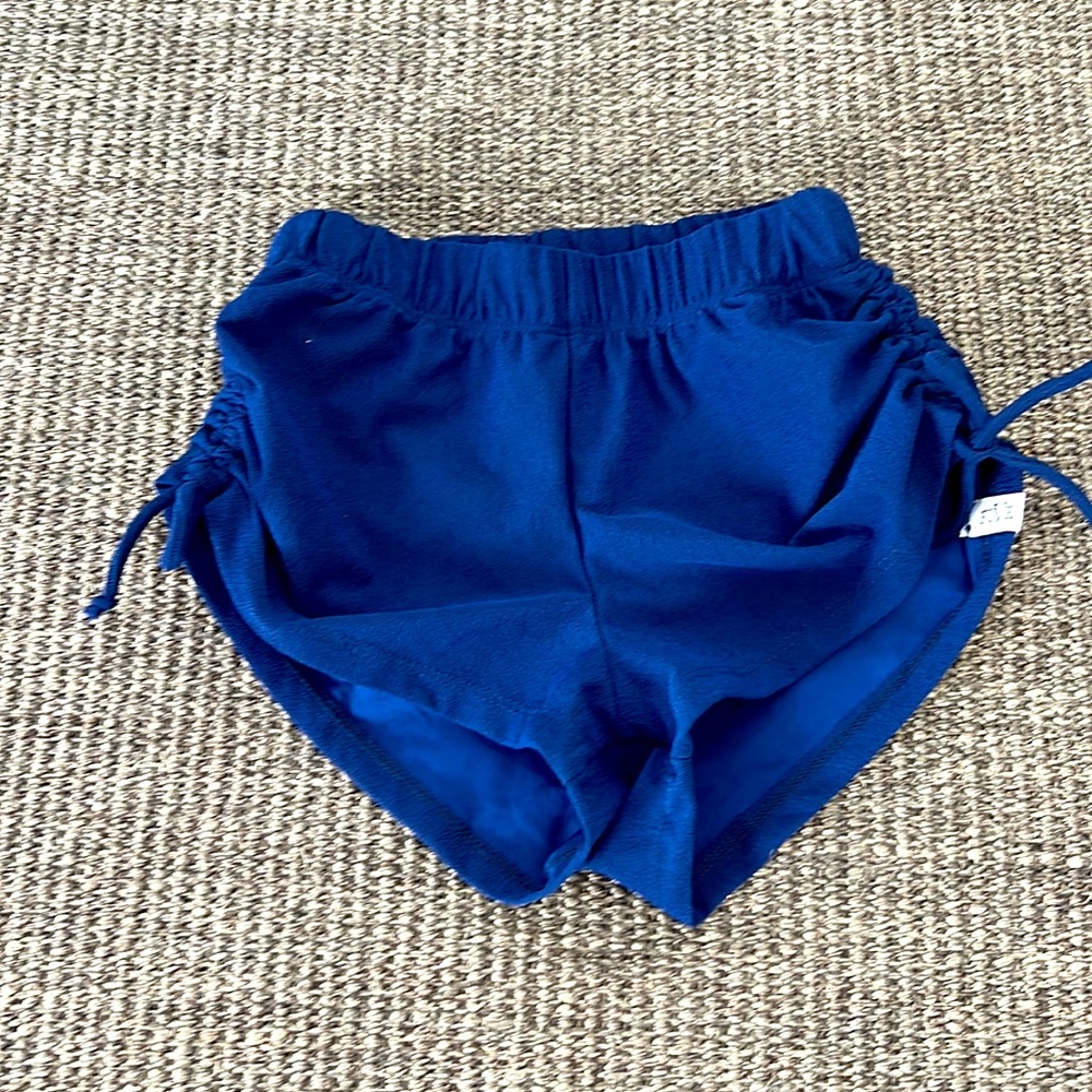 Five Dancewear size Youth large.  Cute royal blue dance shorts.  Like new.